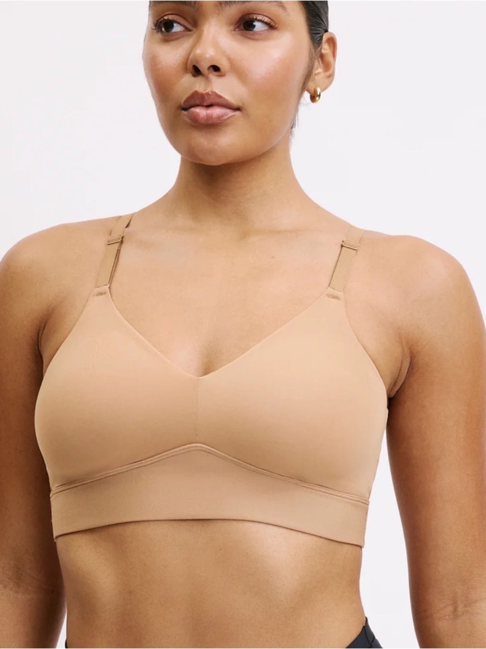 Harper Wilde Bliss Triangle Wireless Nude Comfort Bralette with Seamless Cups